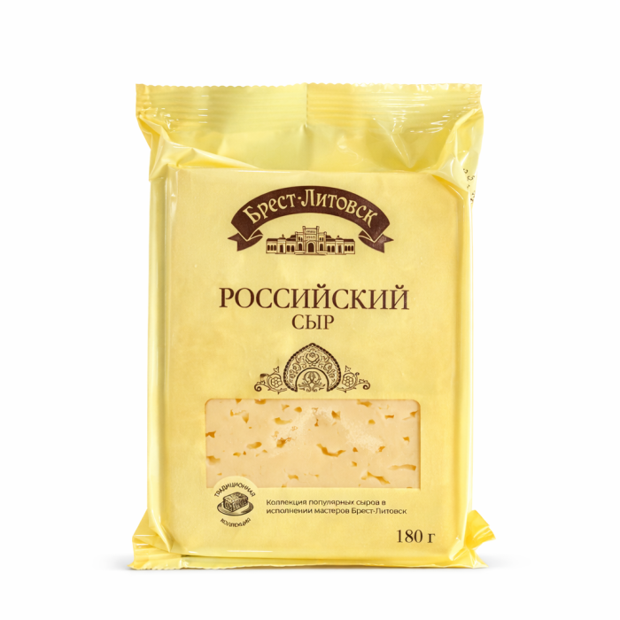 Сыр Брест-литовск российский 50% 200 г