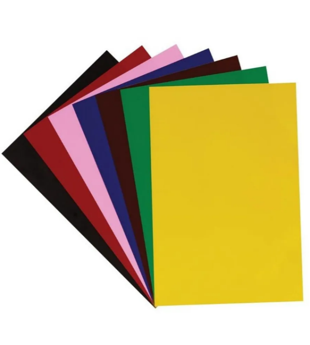 Цветная бумага самоклеящаяся 7л-7цв А4