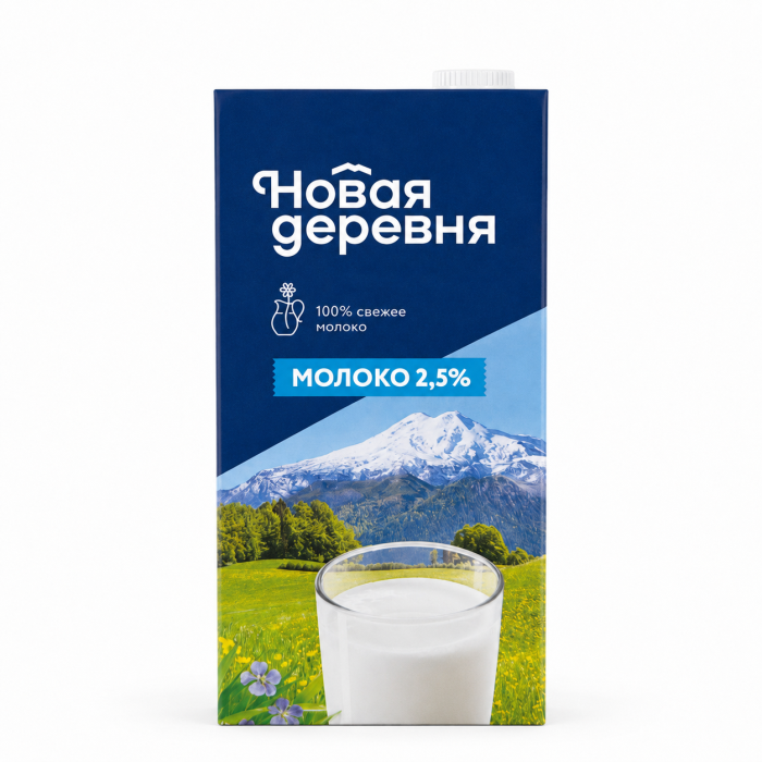Молоко Новая деревня тетрапак 2,5% 1 л.