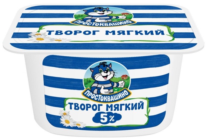 Простоквашино Творог мягкий нежный  5% 170 г