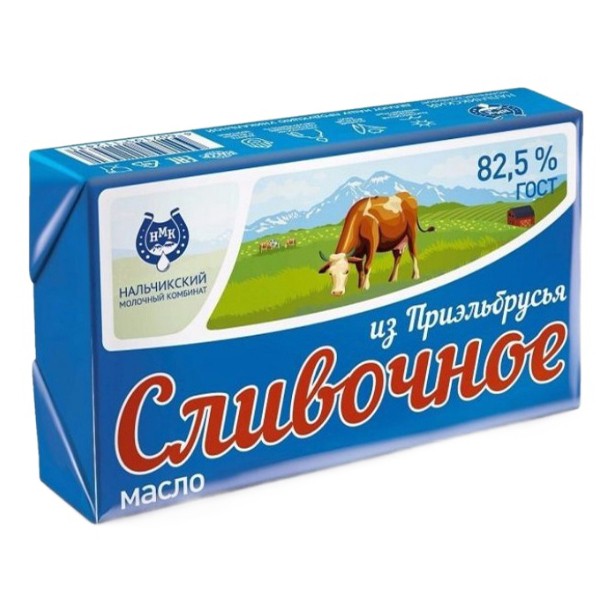Масло Сливочное НМК 82,5% 380 г.