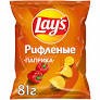 Чипсы Lays Рифл. Паприка 81 г.