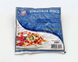 Крабовое мясо 200 гр Бригантина