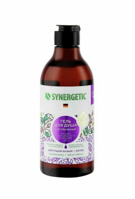 Synergetic гель для душа Инжир и лотос 0,38 л.