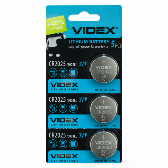 Батарейка Videx CR2025