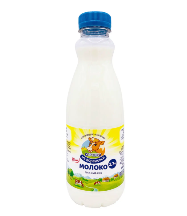 Молоко Коровка из Кореновки 2,7% 900 мл
