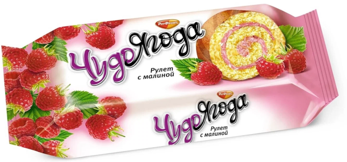 Рулет Чудо Ягода с малиной 200 г.