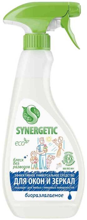 Synergetic чистящее средство для окон и зеркал 500 мл