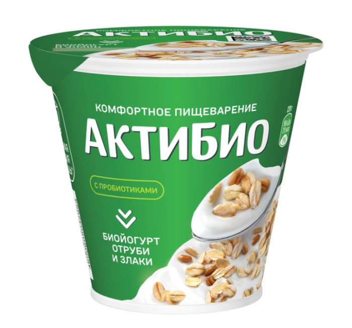 Йогурт АктиБио Отруби-злаки 220 г