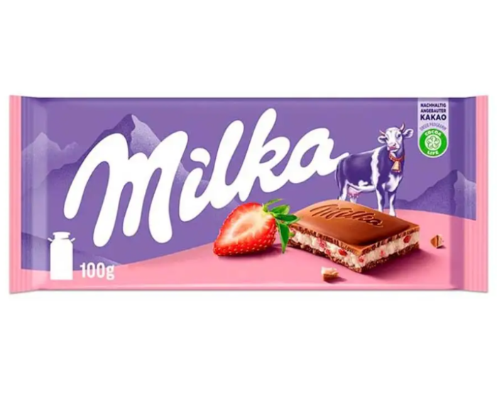 Милка шок. плитка клубничный йогурт 100 г