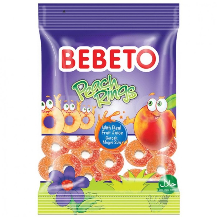 Мармелад Бебето Peach Rings 70 гр