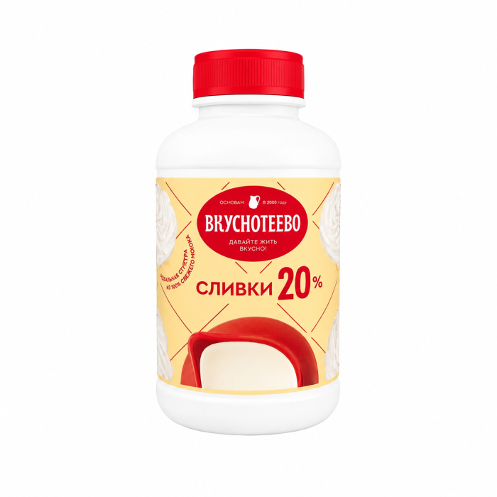 Сливки Вкуснотеево 20% 450 г