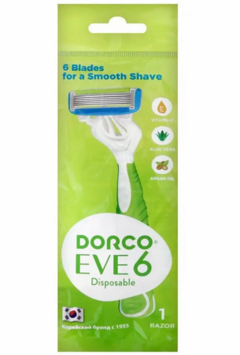 Жен. однораз. станок 6 лезвий 1 шт