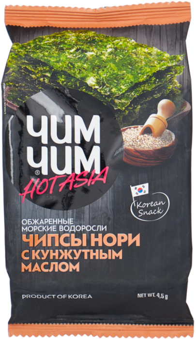 Чипсы Нори с кунжутом Чим Чим 4,5 г