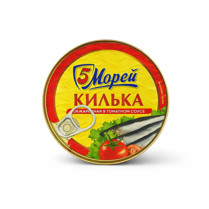 5 Морей Килька балтийская обжар. в т/с 240 г.