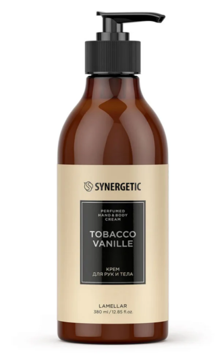 Synergetic Крем для рук и тела табак ваниль 380 мл