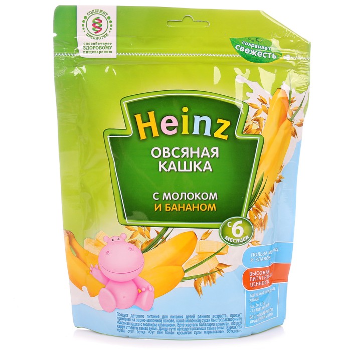 Хайнц Каша 200 г. Овсяная с бананом