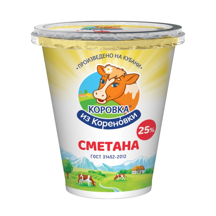 Сметана Коровка из Кореновки 25% 300 г
