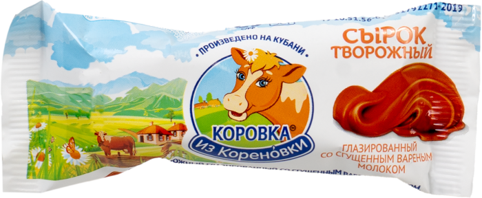 Сырок глаз. Коровка из Кореновки .со сгущенным-вареным-молоком 40 г