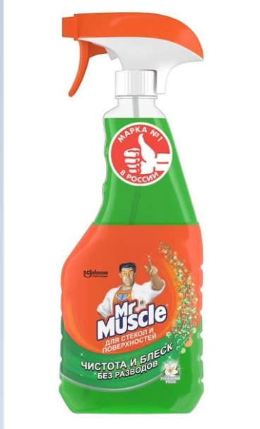 Mr. Muscle для стекол и поверхностей 530 мл