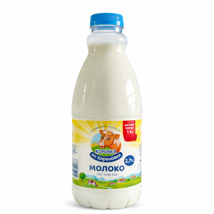 Молоко Коровка из Кореновки 2,7% 1,4 л