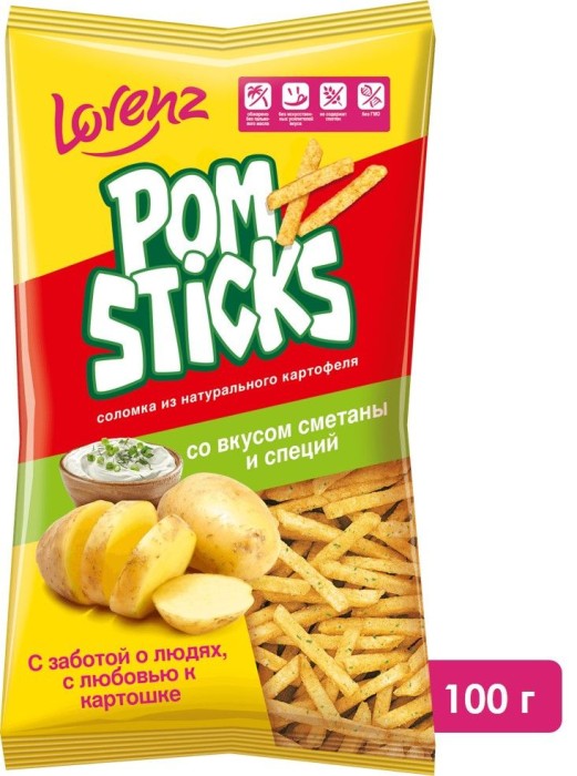Чипсы Pomsticks 100 г.