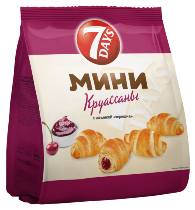 Круассаны 7 Days черешня 265 г