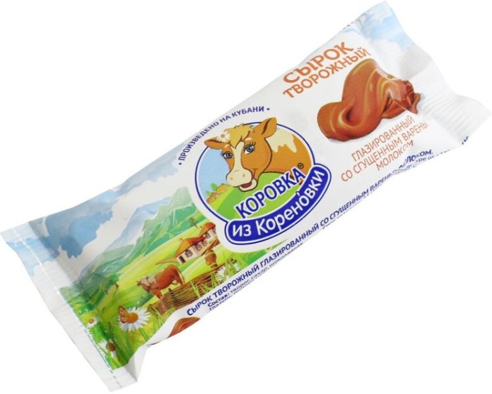 Сырок глаз. Коровка из Кореновки со сгущенным-молоком 40 г