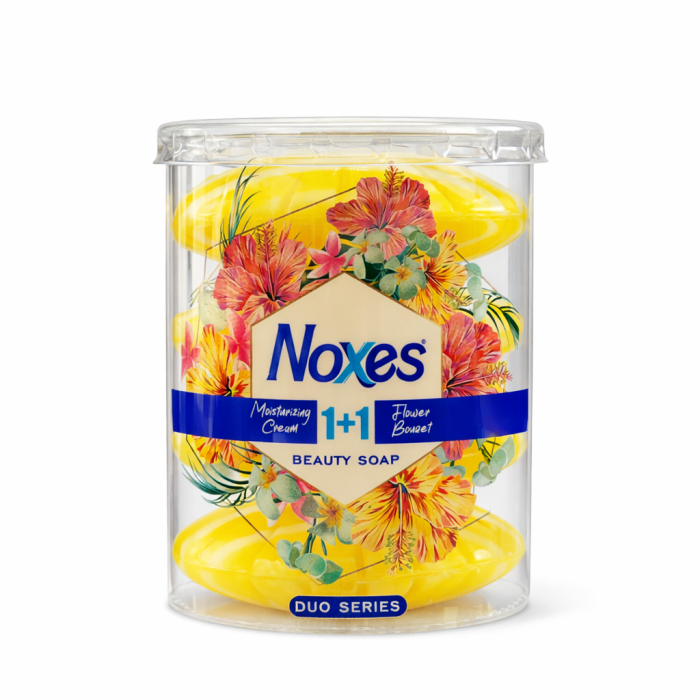 Noxes мыло стакан жёлтое 4 шт