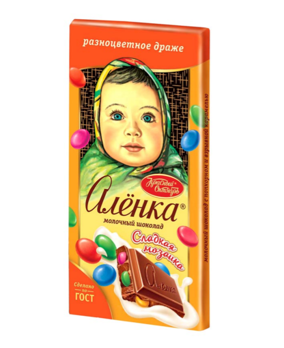 Аленка молочный шоколад драже 75 г