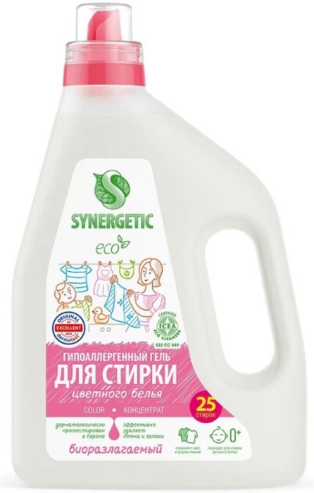 Synergetic Гель для стирки цветного белья 1,5 л