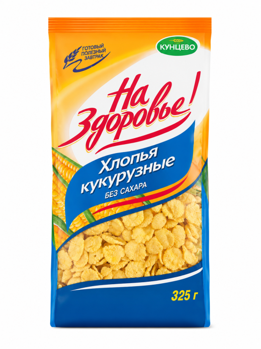 Кукурузные хлопья без сахара На здоровье! 325 г