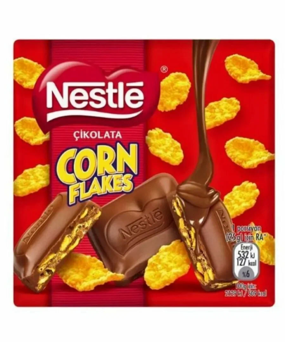 Nestle молочный шоколад corm flakes 60 г