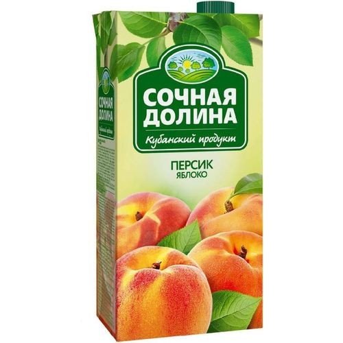Нектар Сочная Долина Персик-Яблоко 1,93 л.