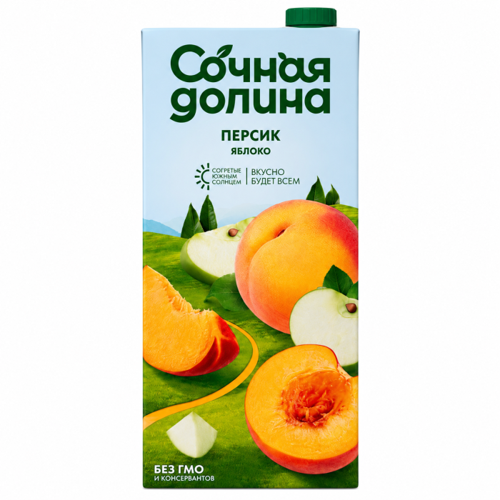 Нектар Сочная Долина Персик-Яблоко 1,93 л.