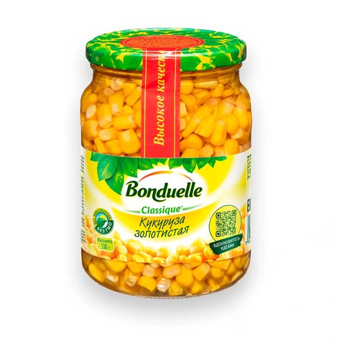 Bonduelle кукуруза золотистая с/т 520 г