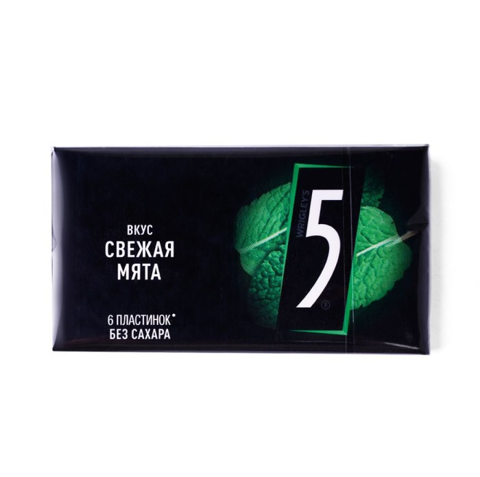 Жевательная резинка Five Свежая мята 15,6 г.