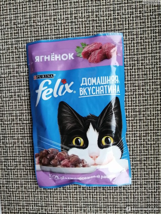 Феликс домашняя вкуснятина ягненок 75 г