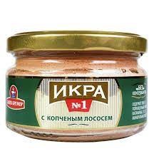 Икра делик. с копченым лососем 180 г.
