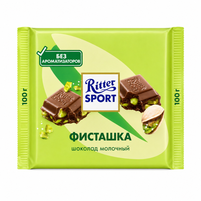 Ritter Sport Шоколад молочный Фисташки 100 г.