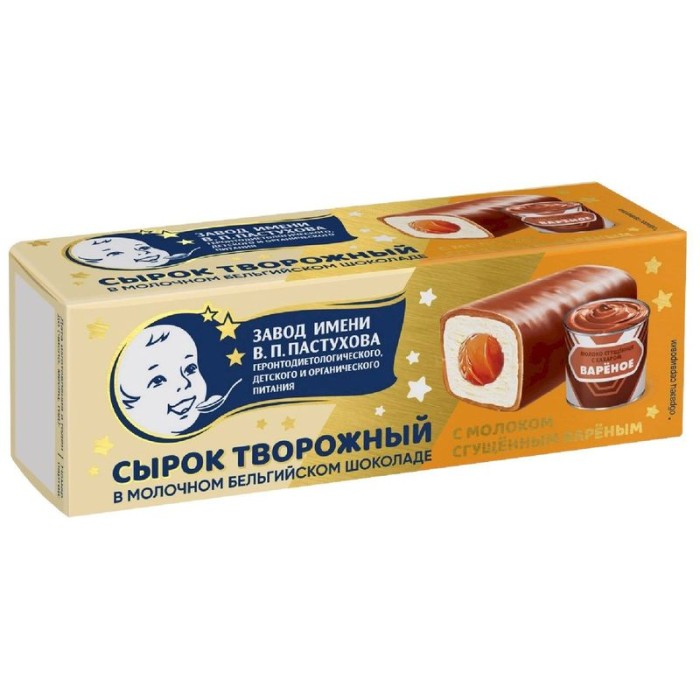 Сырок творожный в молочном бельгийском шоколаде вар.сгущ В.П Пастухова 40 г