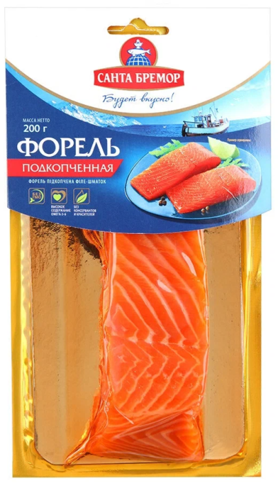 Форель подкопченная Санта Бремор 200 г.