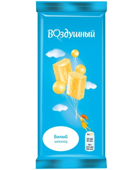 Шоколад белый Воздушный пористый 80 г
