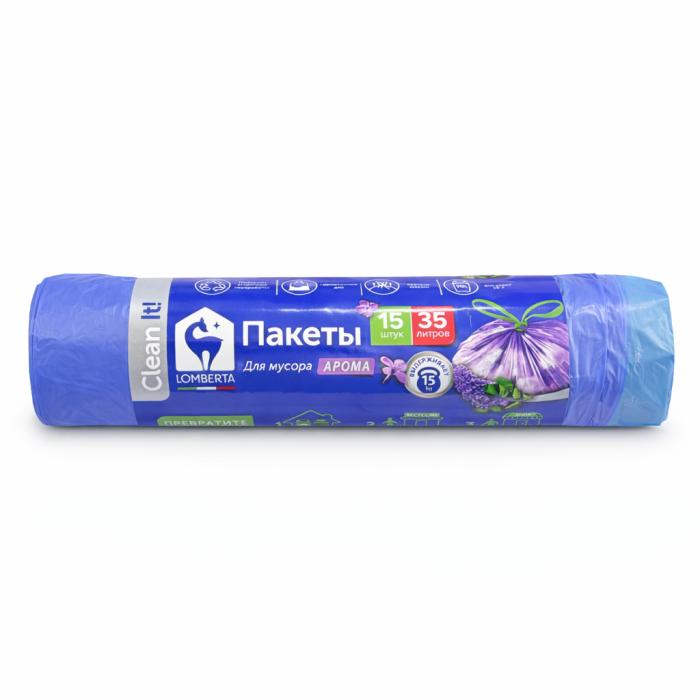 Lomberta Пакет для мусора с завязками 35 л 15 шт.
