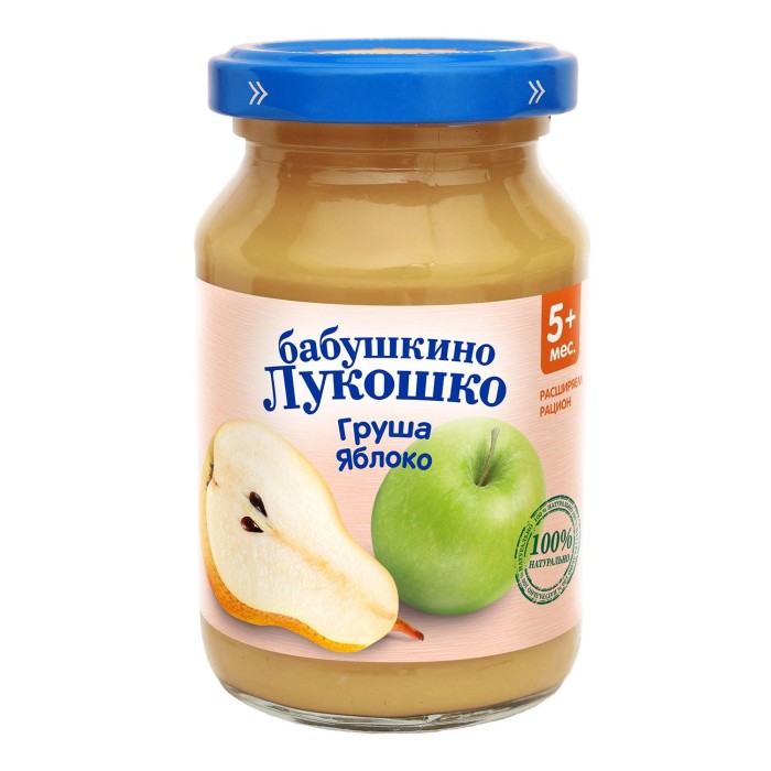 Бабушкино Лукошко пюре Груша яблоко 190 г