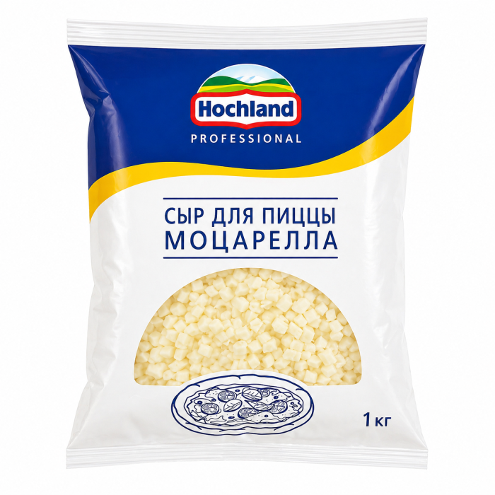 Hochland Сыр Моцарелла для пиццы 1 кг