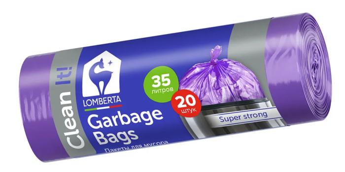 Пакеты для мусора Lomberta 35 л 20 шт