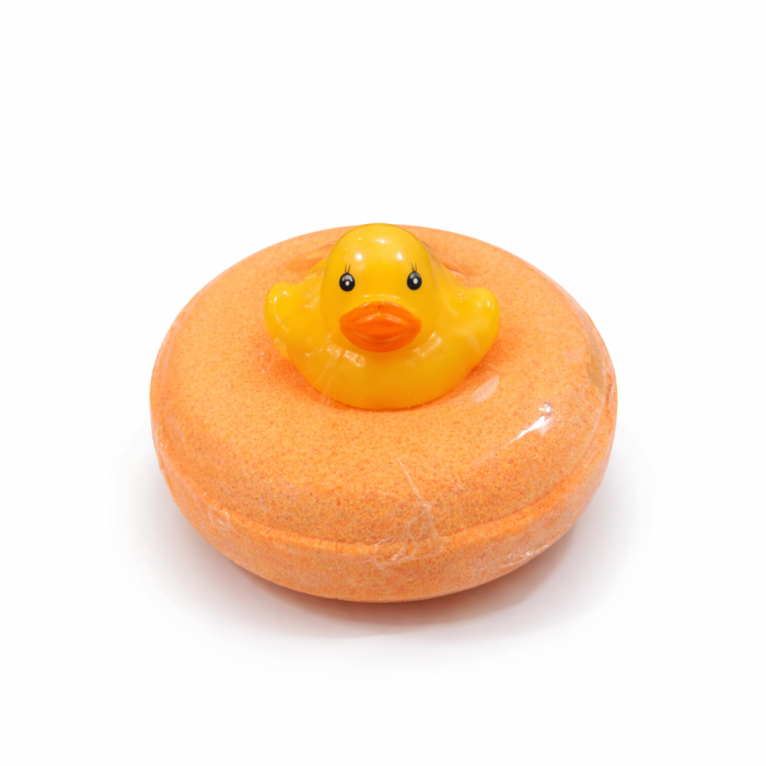 Бурлящий пончик "Уточка оранжевая" 160 г