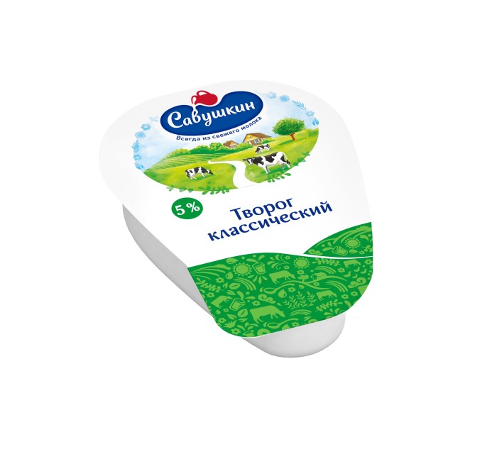 Творог Савушкин хуторок 5% 180 г