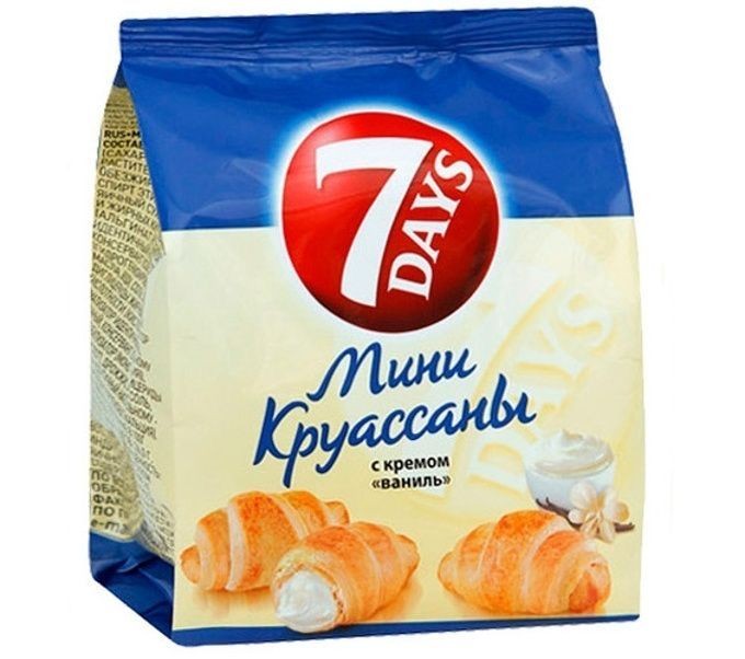 7 Days Круассаны Ваниль 265 г